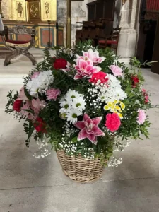 arreglo floral hecho por Vivero el Disco en Roa